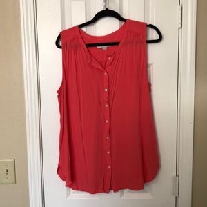 Coral Tank Top Blouse
